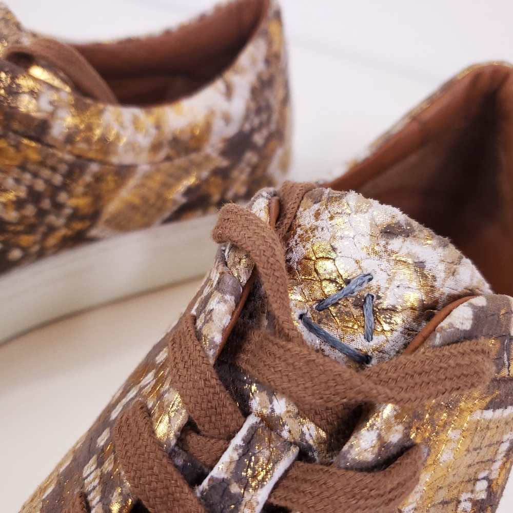 AQUATALIA Metallic Avery Waterproof Leather Sneaker - Picture 7 of 7